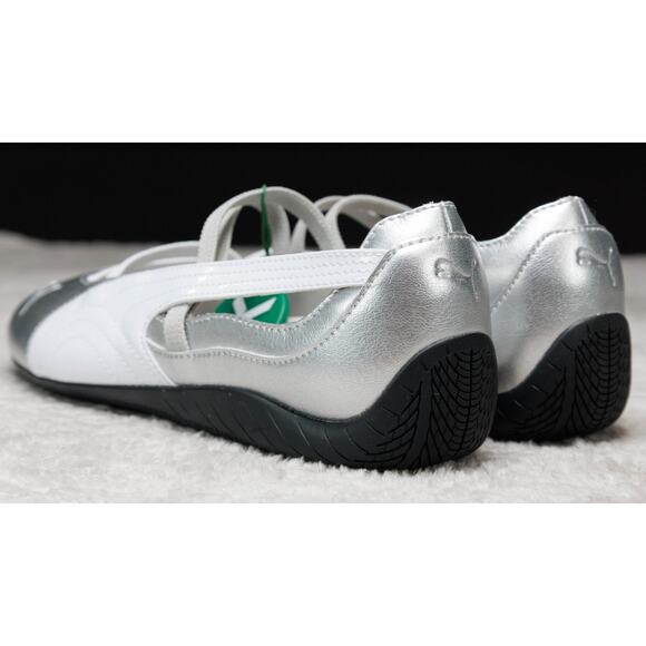 Puma Speedcat Ballet Silver White Sneakerina Womens Size 9.5 401581-01 NWB - Picture 9 of 16